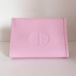 New Dior pink canvas storage pouch